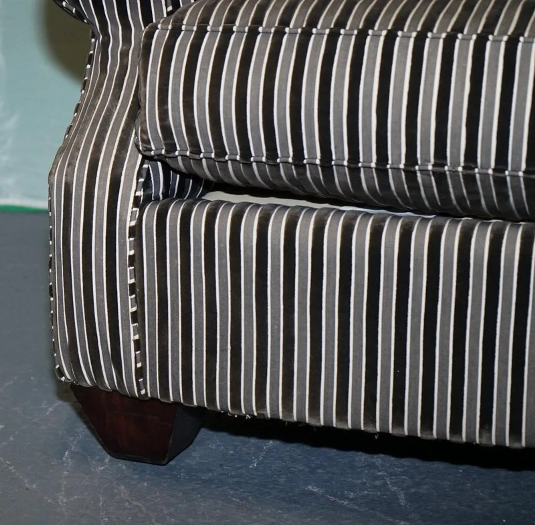 Vintage Striped Chair by Ralph Lauren for Henredon