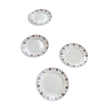4 assiettes Columbia Luneville