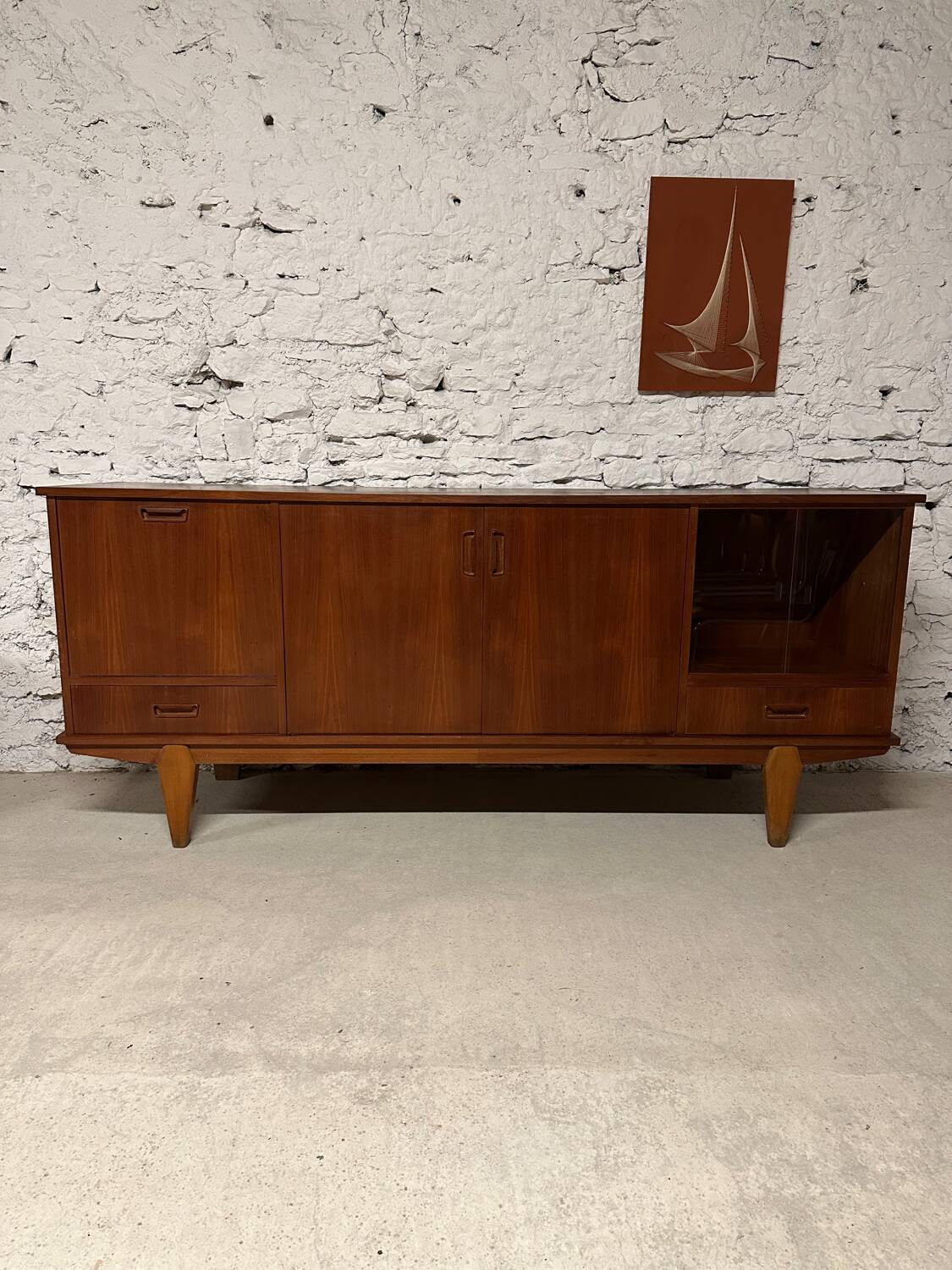 Vintage Scandinavian teak sideboard