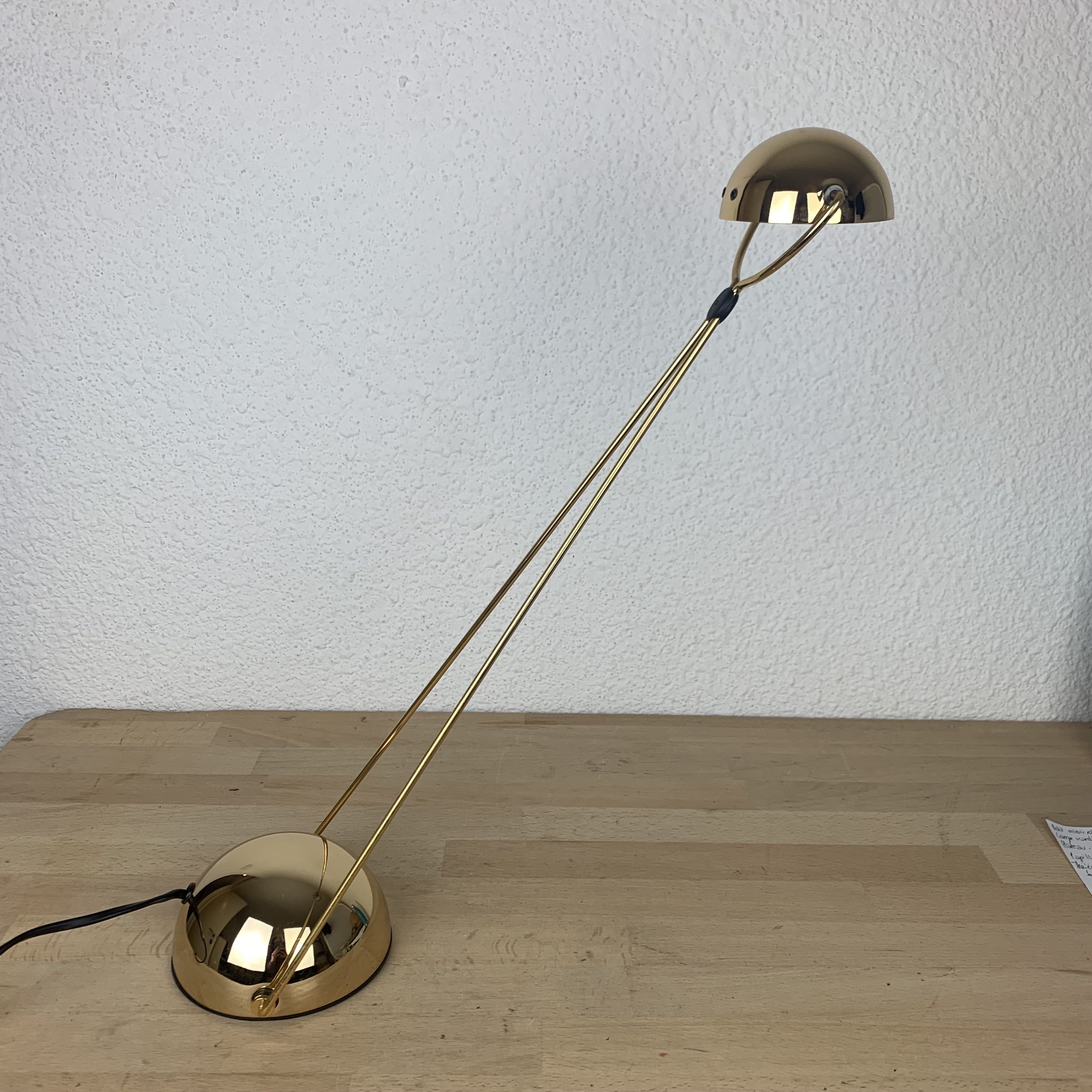 Meridiana lamp by Paolo Piva for Stefano Cevoli, gilded