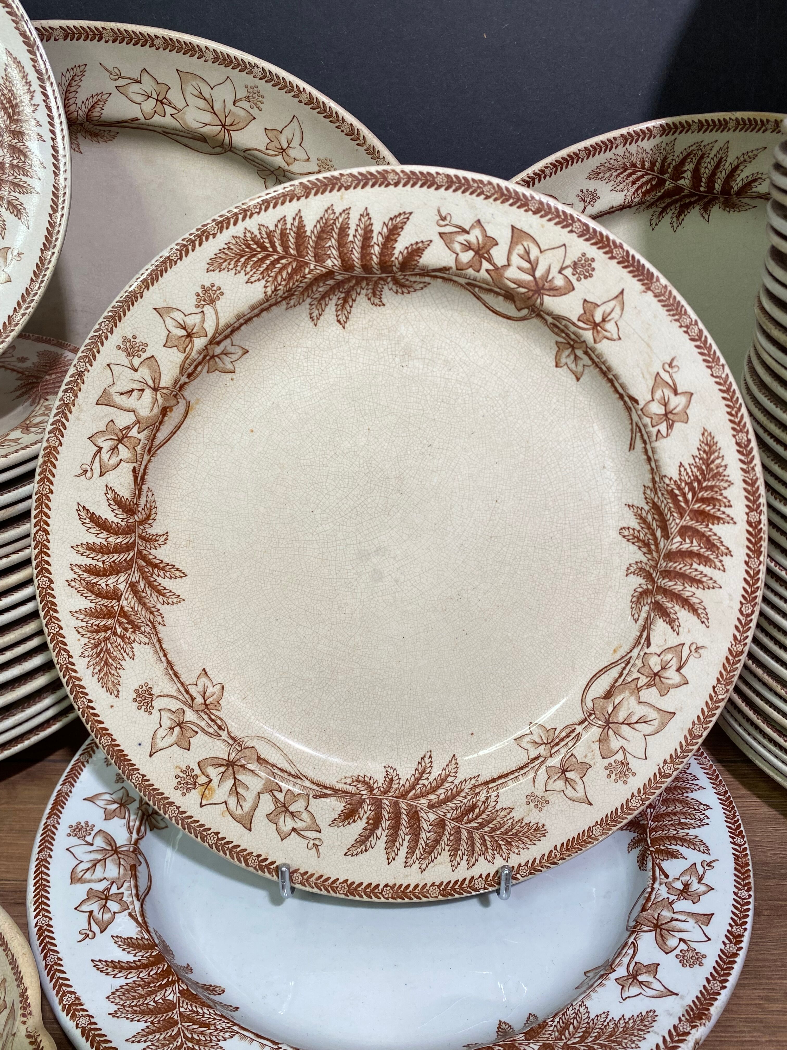 English earthenware table service part JD&S décor Edinburgh