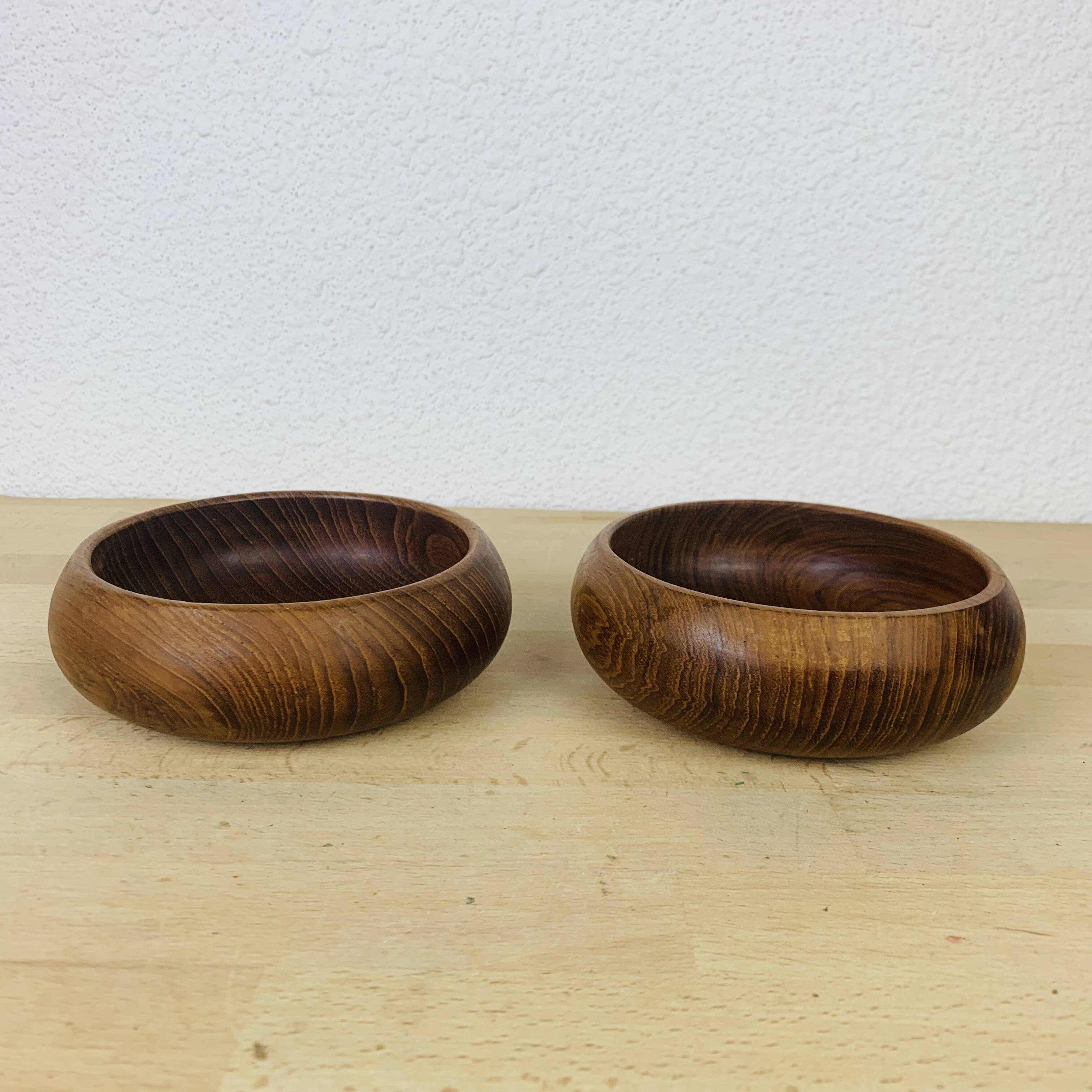 2 Scandinavian Danish teak bowls from the 60s