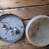 2-light marble effect ceiling light