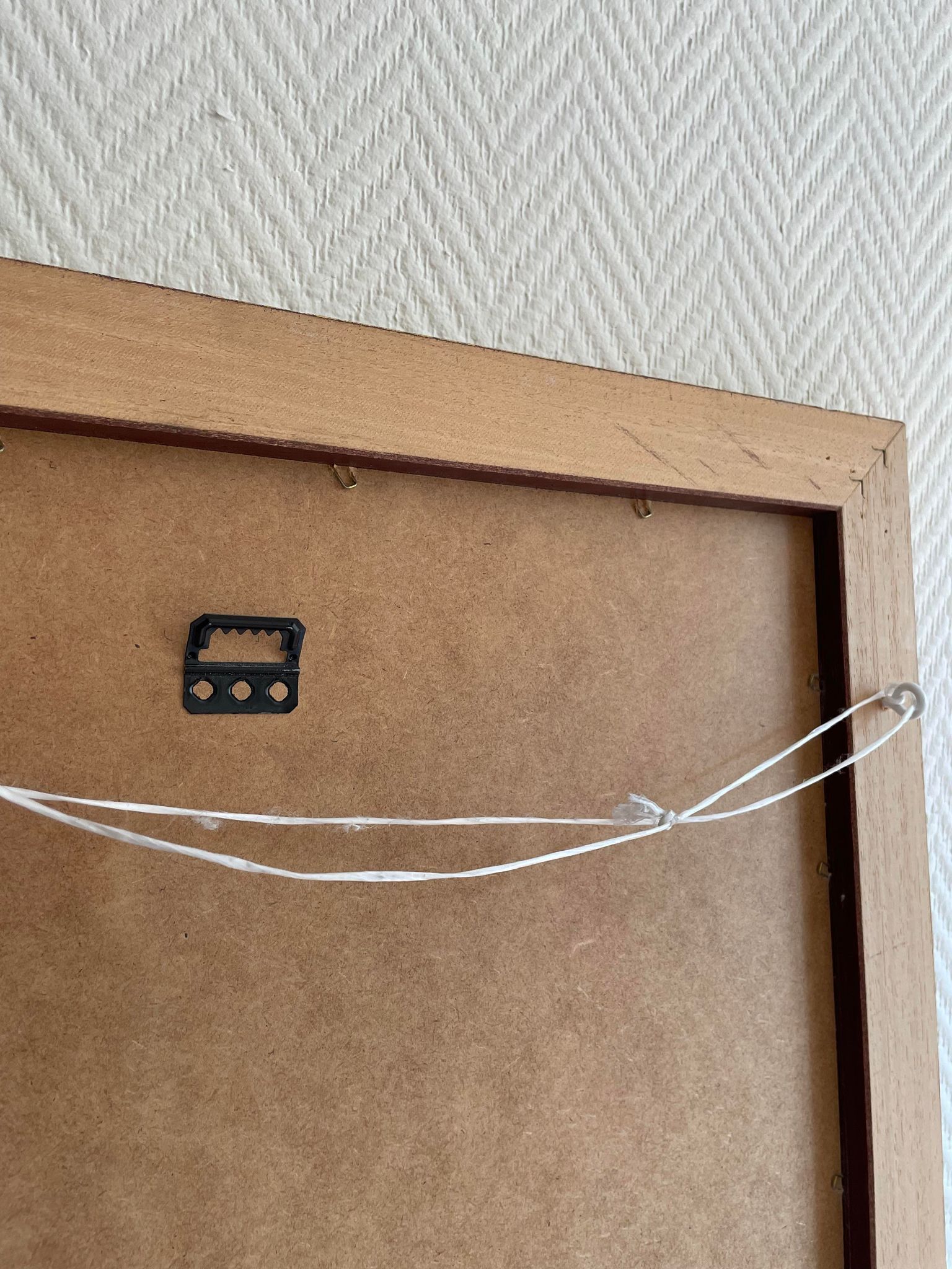 Mirror golden white frame