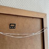 Mirror golden white frame