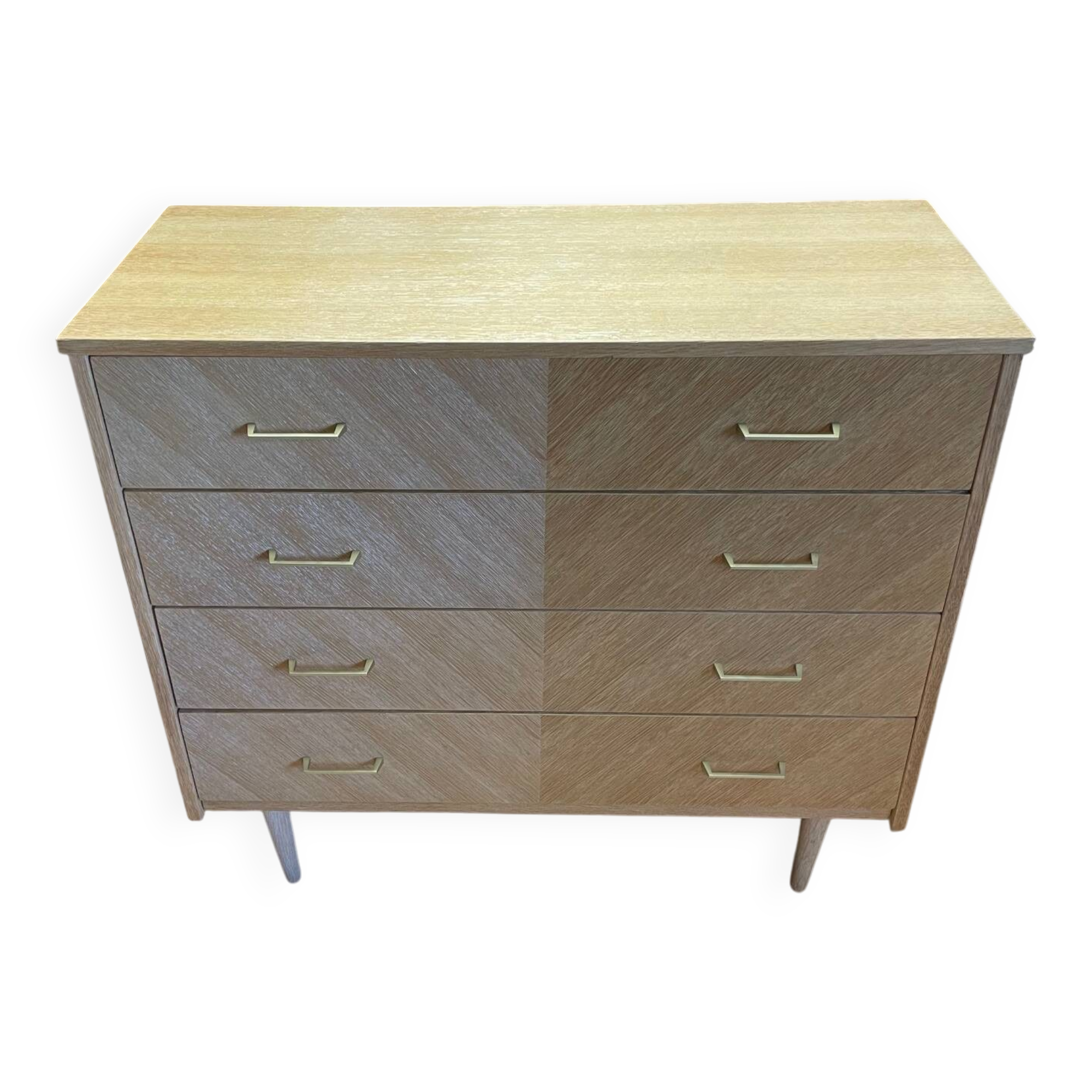 Scandinavian oak chest of drawers – restored – 4 drawers