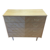 Scandinavian oak chest of drawers – restored – 4 drawers