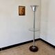 Lampadaire art déco, chrome et bois, 1930’s