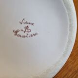 Faience soliflore vase old Moustiers décor