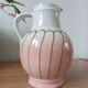 Vintage enamelled ceramic jug - Strelha GDR