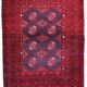 Afghan Ersari handmade carpet 78cm x 114cm 1950s
