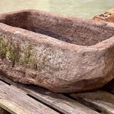 Breton granite trough XIXth -88x49cm