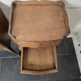 Pair of Louis XV style oak bedside tables