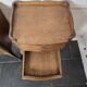 Pair of Louis XV style oak bedside tables