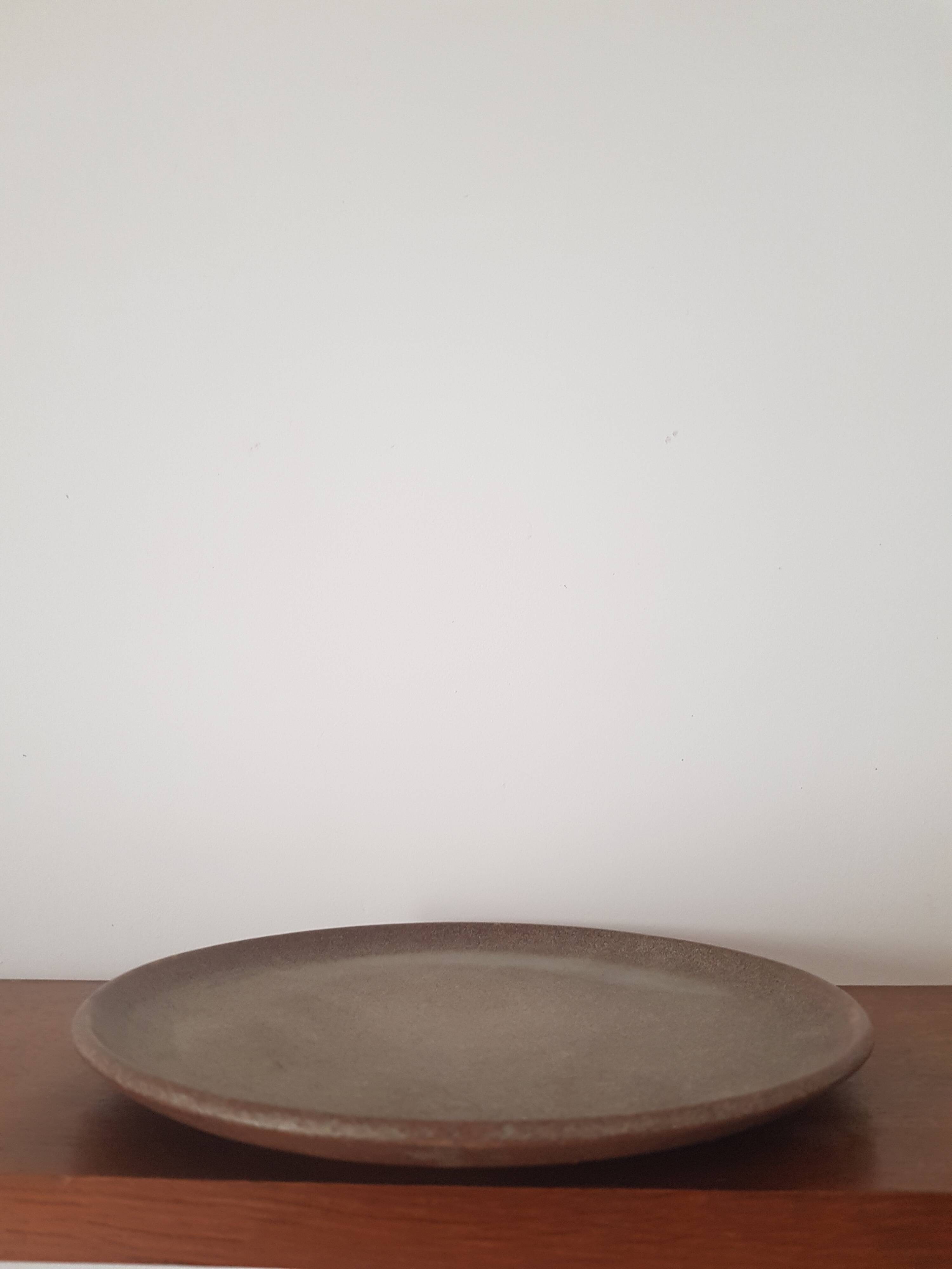 Vintage stoneware plate