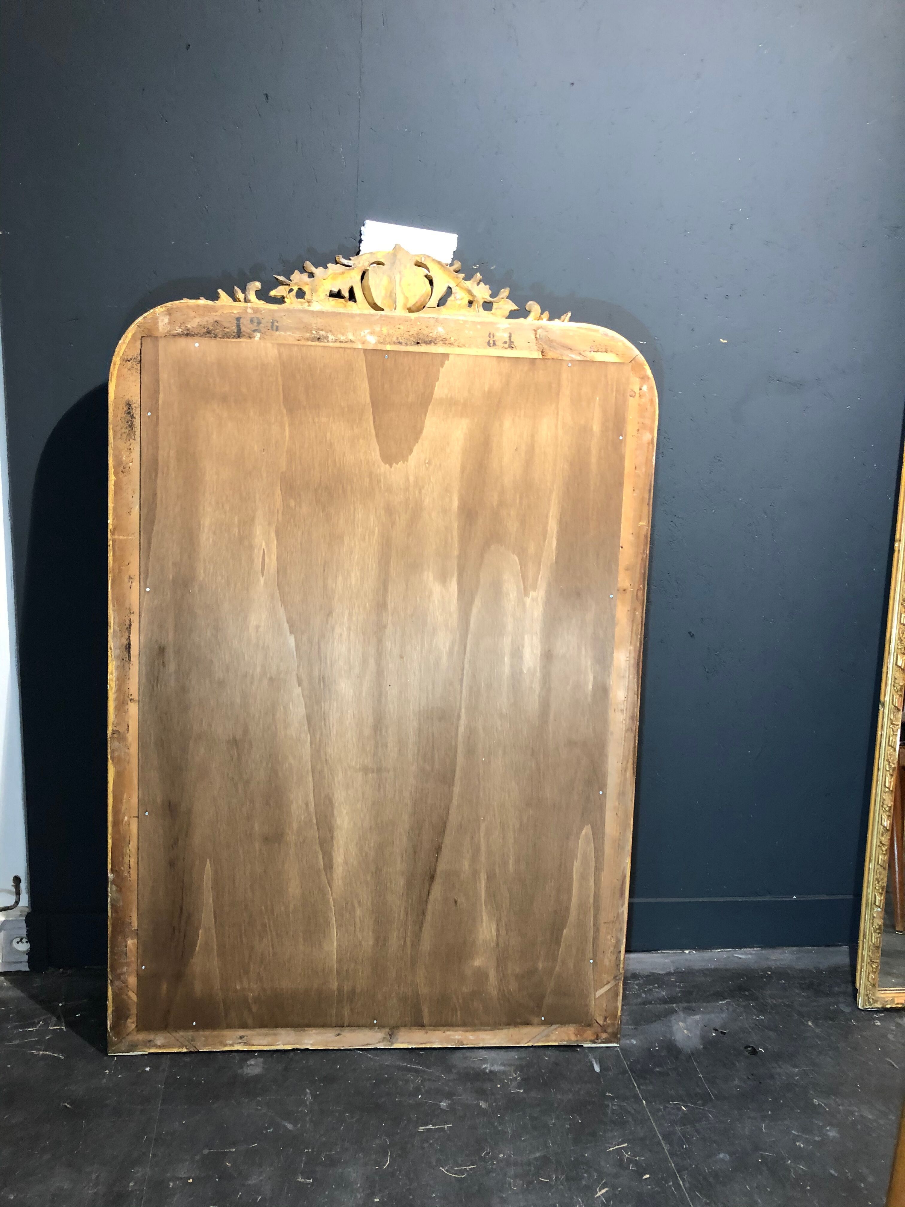 Old mirror 162 x 104 gold leaf gilding