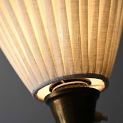 Lampadaire 2 feux en métal noir