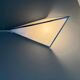 Simple opal glass wall light with an aluminium body, 1980s, Germany.