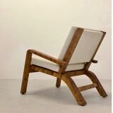 Pair of armchairs in solid lemon tree 1950