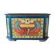 Ancient jewelry box in lithographed sheet metal Cléopâtre Egypt
