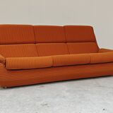 Complete orange salon JITONA in Atlantis Space Age style from the 1970s.
