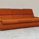 Complete orange salon JITONA in Atlantis Space Age style from the 1970s.