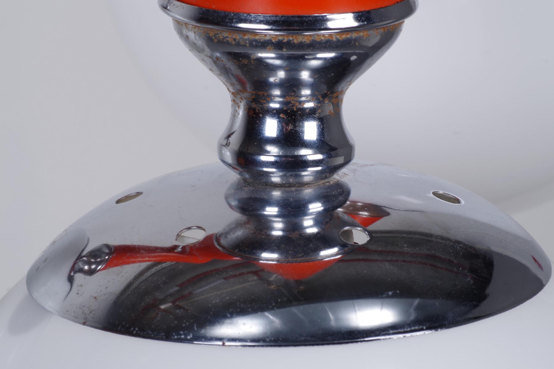 Lustre mid-century rouge Italie