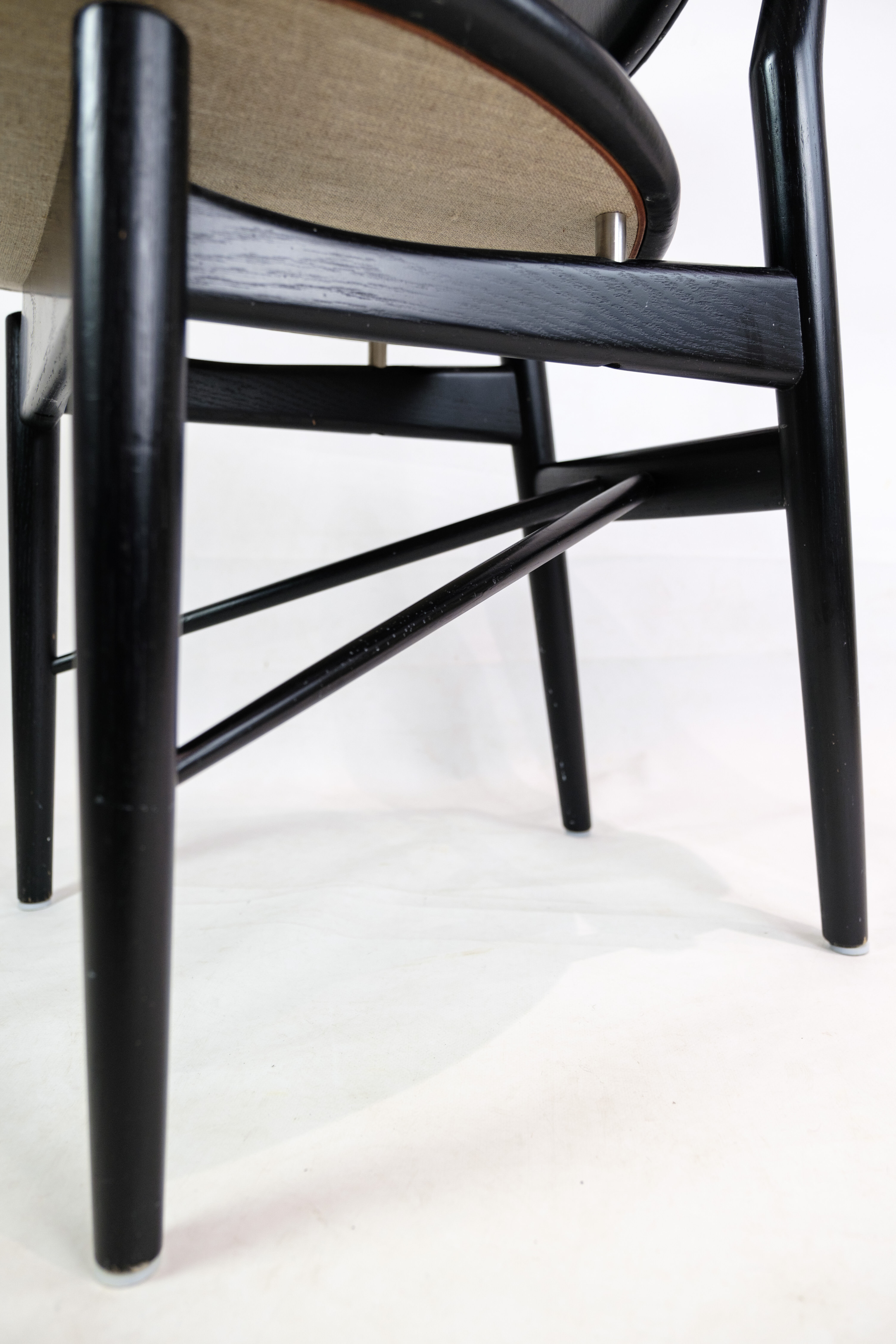 Chair, Finn Juhl, Black painted oak, House of Finn Juhl, model 108