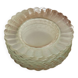 Set of 12 flower dessert plates