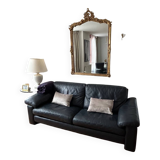 MAILLOL 3-seater sofa and 2 armchairs in leather - by DUVIVIER