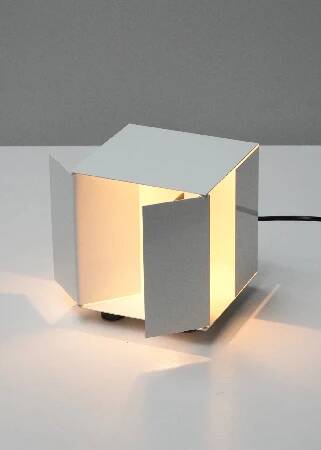 Paolo Tilche, Steel Kinetic Lamp Model 3H White for Sirrah