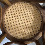 Set of 04 high stools canned bentwood