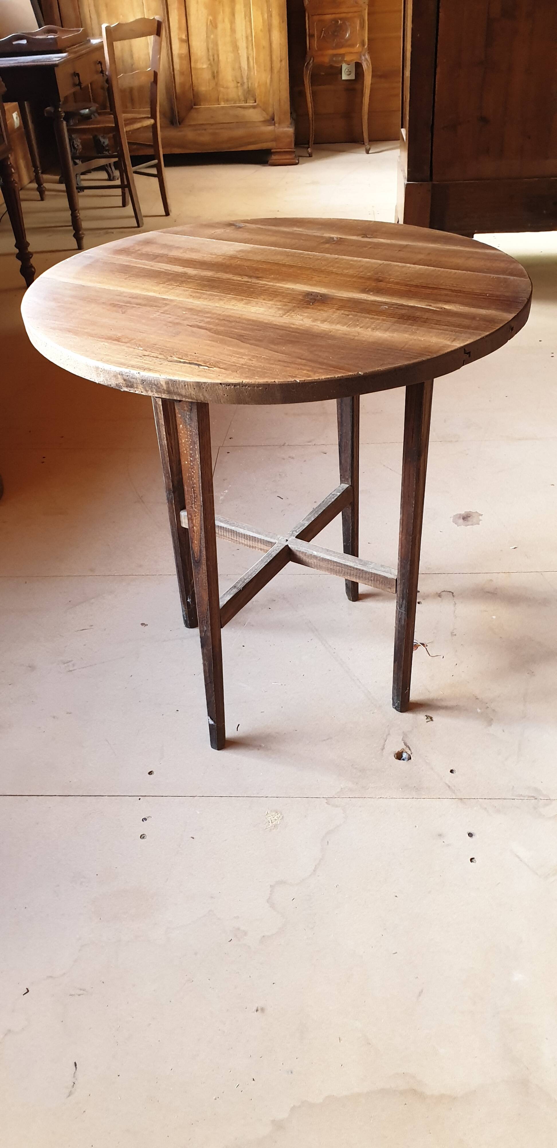 Guéridon en pin XXème