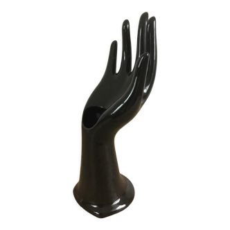 Vase soliflore hand black ring
