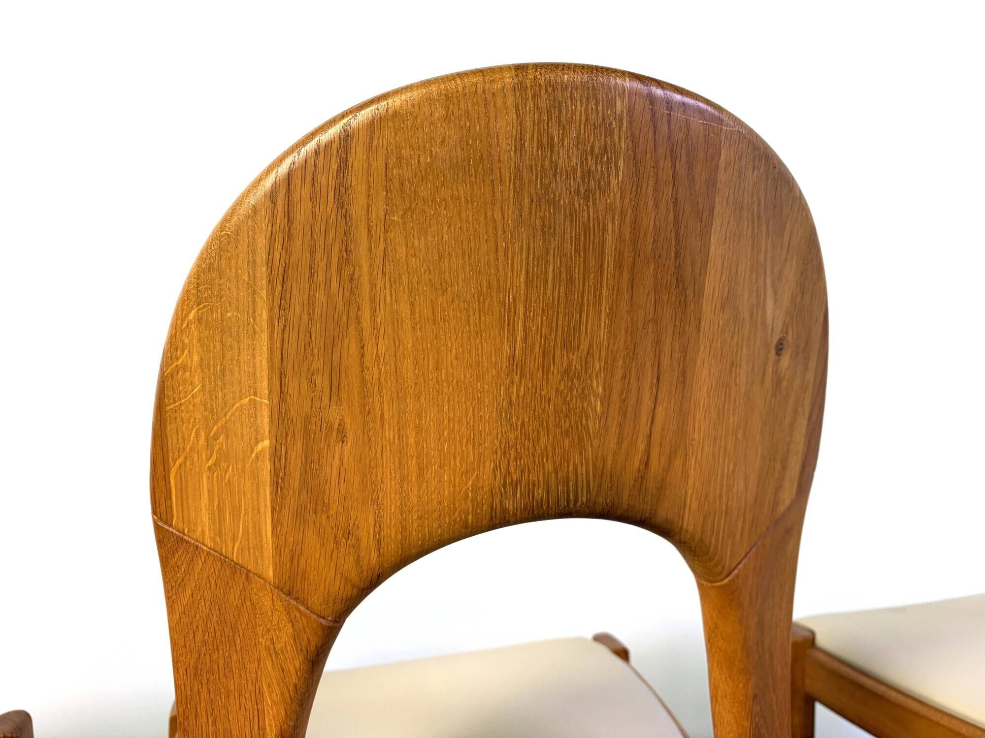 Vintage Danish oak dining chairs, 1970s