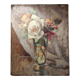 Painting bouquet of flowers years 30 40 signed Pierre Roig oil