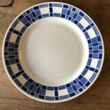 8 dessert plates made of antique earthenware