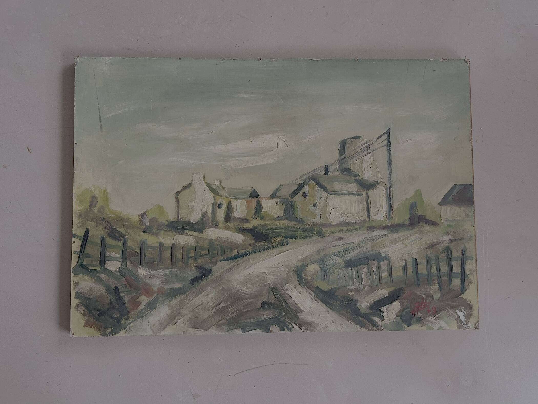 Antique painting signed