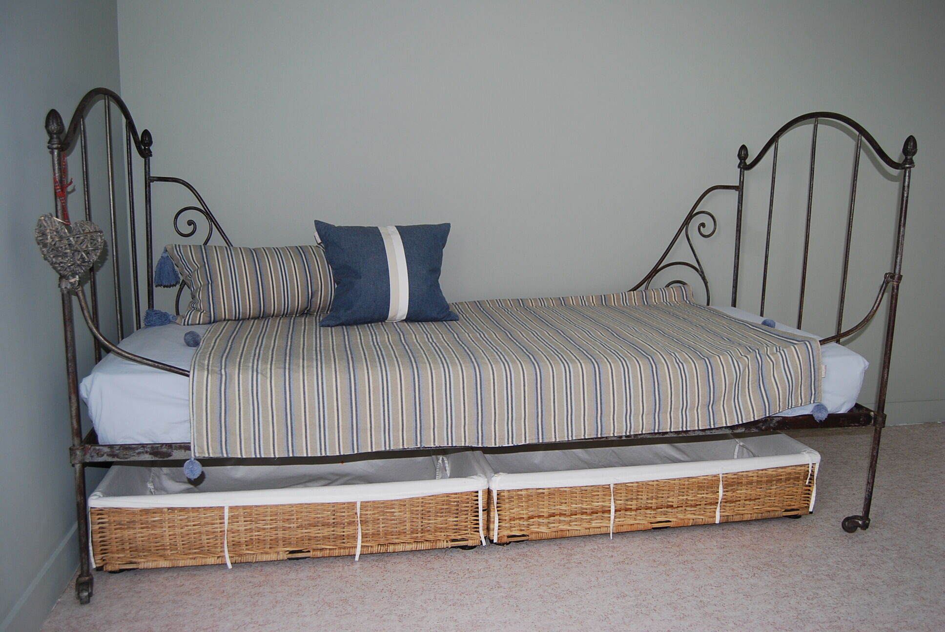 Louis XVI wrought iron bed