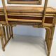 Bamboo and rattan dressing table, with mirror 50s-60s