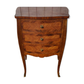 Healing storage 3 drawers Louis XV stamped Rinck Paris