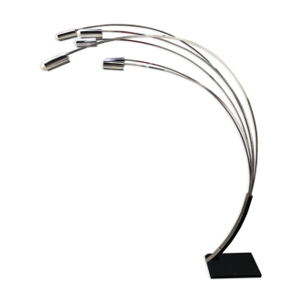 Chrome lamppost design Gencarelli and Beltromi of the 80s