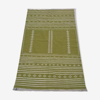 Tapis vert et blanc 220x140cm