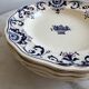 Lot de 4 assiettes creusés Longchamp Rouennais