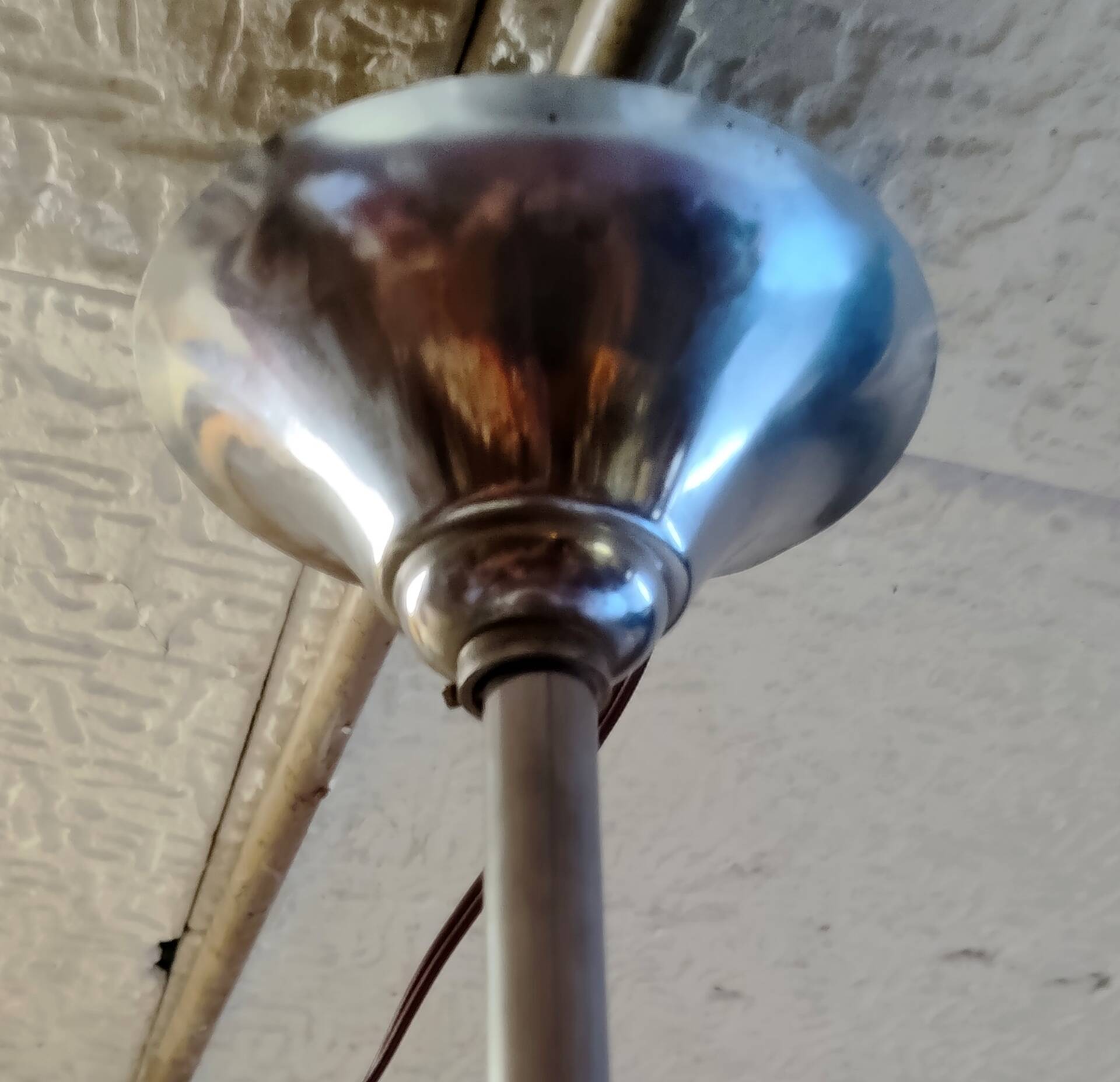 Bauhaus opaline globe suspension XL - mid 20th century