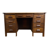 Vintage desk in solid wood, 40s-50s
