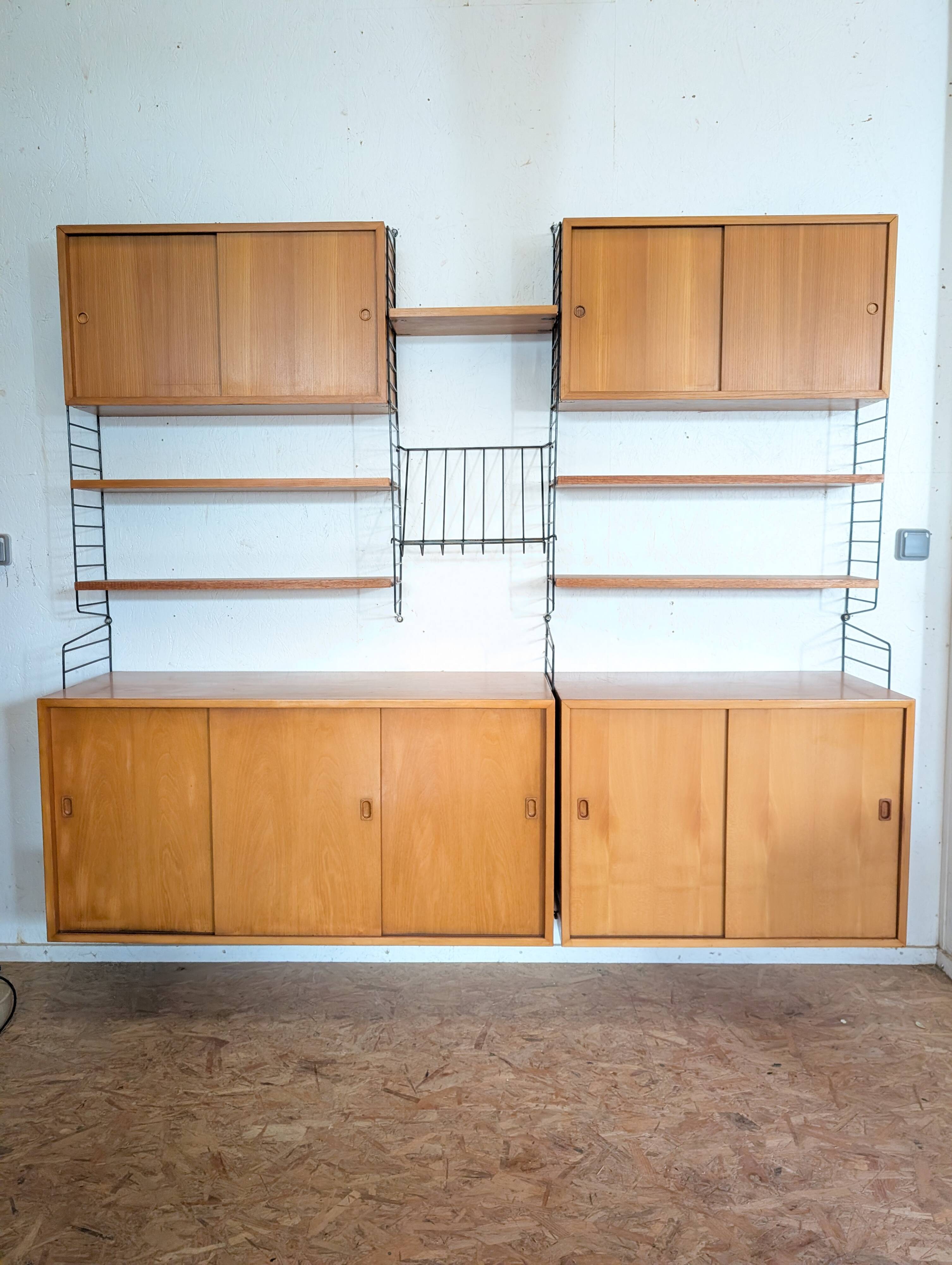 Original STRING wall unit by Nisse Strinning from the 1960s, Sweden.
