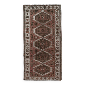 Vintage Turkish hallway rug 133x262 cm