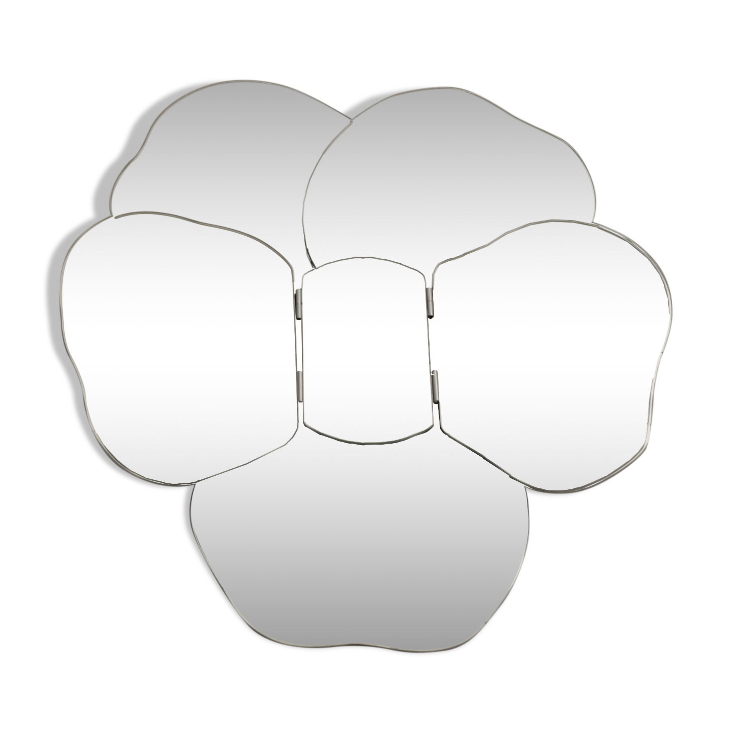 Removable wall mirror, circa 1970 68x76cm