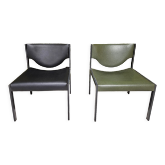 Pair of vintage Lübke 206 armchairs